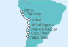 Itinerario del Crucero Perú y Chile - Silversea