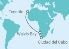 Itinerario del Crucero Namibia - Costa Cruceros