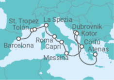 Itinerario del Crucero Mitos y héroes - Regent Seven Seas