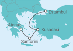 Itinerario del Crucero Grecia, Turquía - Silversea