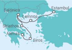 Itinerario del Crucero Grecia  - Silversea