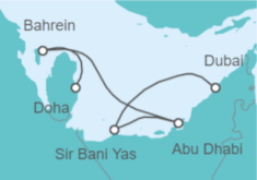 Itinerario del Crucero Emiratos Árabes - MSC Cruceros