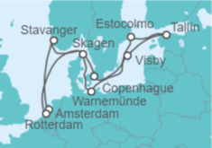 Itinerario del Crucero Noruega, Alemania, Suecia, Estonia, Dinamarca - Celebrity Cruises