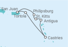 Itinerario del Crucero Saint Maarten e Islas Vírgenes - Virgin Voyages