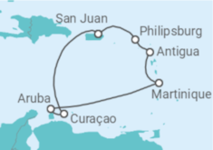 Itinerario del Crucero Favoritos de Cartagena y el Caribe - Virgin Voyages