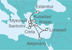 Itinerario del Crucero Islas griegas - NCL Norwegian Cruise Line
