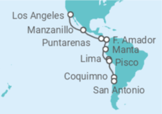 Itinerario del Crucero Andes y Sudamérica - Princess Cruises