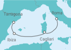 Itinerario del Crucero España, Italia - MSC Cruceros