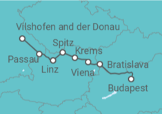 Itinerario del Crucero Hungría, Austria, Alemania - AmaWaterways