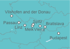 Itinerario del Crucero Magna a orillas del Danubio - AmaWaterways