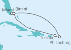 Itinerario del Crucero Saint Maarten, Islas Vírgenes - Reino Unido - Virgin Voyages