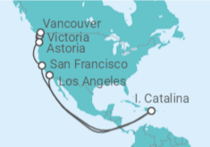 Itinerario del Crucero Alaska - Virgin Voyages