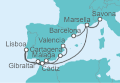 Itinerario del Crucero Océano magnético - Costa Cruceros