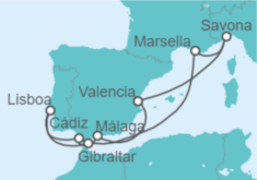 Itinerario del Crucero Océano magnético - Costa Cruceros