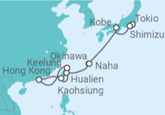 Itinerario del Crucero Japón, China, Taiwán - NCL Norwegian Cruise Line