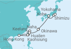 Itinerario del Crucero Hong Kong, Okinawa, Kobe y monte Fuji  - NCL Norwegian Cruise Line