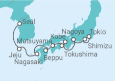 Itinerario del Crucero Kobe, Jeju, Nagoya y Monte Fuji - NCL Norwegian Cruise Line
