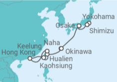 Itinerario del Crucero Hong Kong, Okinawa y monte Fuji - NCL Norwegian Cruise Line