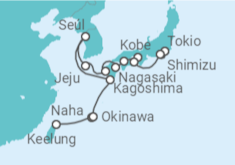 Itinerario del Crucero Seúl, Okinawa, Kobe y Jeju - NCL Norwegian Cruise Line