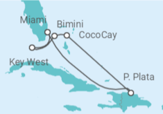 Itinerario del Crucero Bahamas, Coco Cay y República Dominicana - Celebrity Cruises