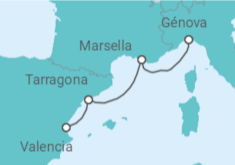 Itinerario del Crucero Francia, España - MSC Cruceros