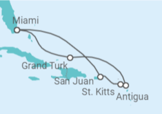 Itinerario del Crucero De Miami a San Juan - Virgin Voyages