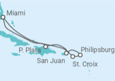 Itinerario del Crucero De Miami a St. Croix - Virgin Voyages