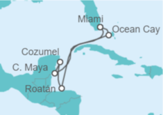 Itinerario del Crucero México, Honduras - MSC Cruceros