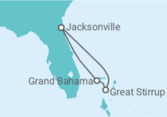 Itinerario del Crucero Bahamas: Great Stirrup Cay e isla Gran Bahama - NCL Norwegian Cruise Line