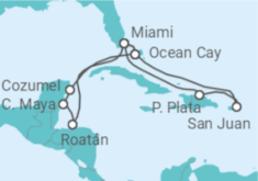 Itinerario del Crucero Caribe al completo I - MSC Cruceros