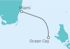 Itinerario del Crucero Ocean Cay - MSC Cruceros