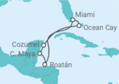 Itinerario del Crucero Honduras, México, Estados Unidos - MSC Cruceros