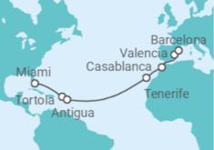 Itinerario del Crucero Islas Vírgenes - Reino Unido, Antigua Y Barbuda, España, Marruecos - MSC Cruceros