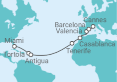 Itinerario del Crucero Islas Vírgenes - Reino Unido, Antigua Y Barbuda, España, Marruecos - MSC Cruceros