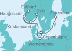 Itinerario del Crucero Dinamarca, Alemania y Noruega - MSC Cruceros