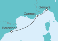 Itinerario del Crucero Francia - MSC Cruceros