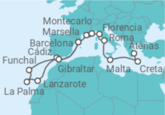 Itinerario del Crucero Mediterráneo e Islas Canarias - Explora Journeys