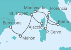Itinerario del Crucero España, Francia, Italia - Explora Journeys