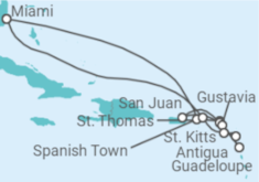 Itinerario del Crucero Islas Vírgenes - EEUU, Guadalupe, Dominica, Puerto Rico, Antigua Y Barbuda - Explora Journeys
