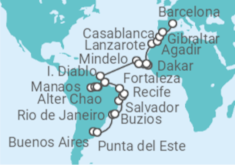 Itinerario del Crucero Desde Buenos Aires a Barcelona - Holland America Line