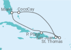 Itinerario del Crucero República Dominicana, Puerto Rico y CocoCay - Royal Caribbean