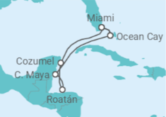 Itinerario del Crucero México, Honduras, Estados Unidos - MSC Cruceros