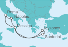 Itinerario del Crucero Islas griegas e Italia - Royal Caribbean