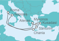 Itinerario del Crucero Islas griegas y Turquía - Royal Caribbean