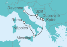 Itinerario del Crucero Italia, Montenegro, Croacia - Royal Caribbean