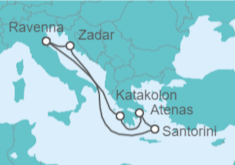 Itinerario del Crucero Grecia y Croacia 2025 - Royal Caribbean