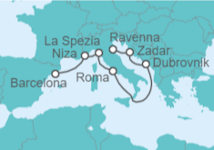 Itinerario del Crucero Croacia, Italia y Francia - Royal Caribbean