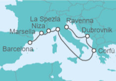 Itinerario del Crucero Grecia, Italia y Francia - Royal Caribbean