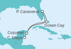 Itinerario del Crucero Ocean Cay y México TI - MSC Cruceros