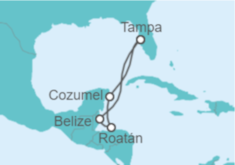 Itinerario del Crucero Caribe Occidental - Royal Caribbean